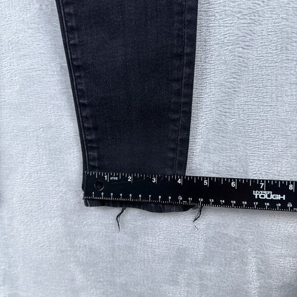 American Eagle Skinny Jeans Women's Size 4R Distressed Next Level Stretch Black - Picture 10 of 12